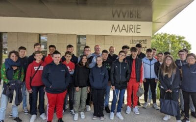 Les CAPa 1 Métiers de l’Agriculture en visite  à  la   mairie de Quessoy