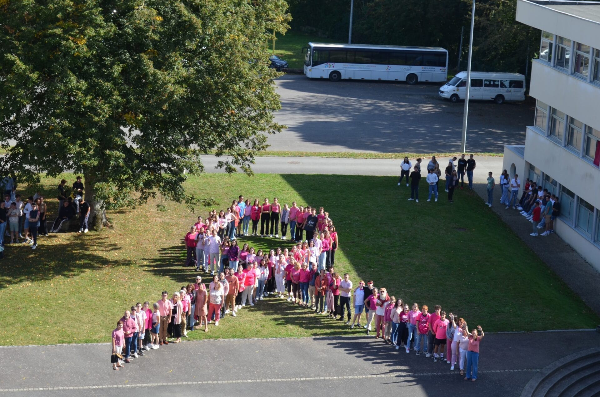 Octobre Rose : les élèves sensibilisés au dépistage du cancer au lycée <span> La </span> Ville Davy