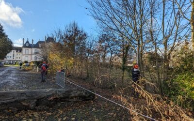 Bac pro GMNF : les élèves entretiennent  la  Ville Davy