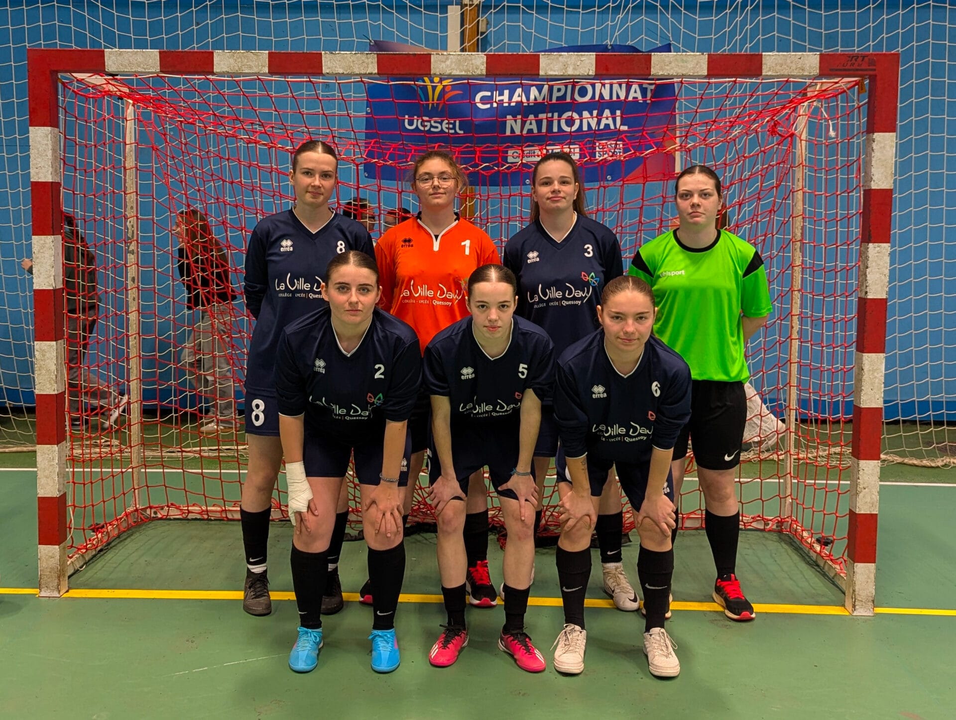 Futsal féminin : <span> le </span> lycée <span> La </span> Ville Davy 7ème du championnat de France UGSEL